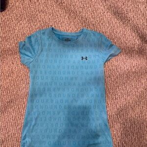 Under Armour Blue Girls' Short Sleeve Performance Tee